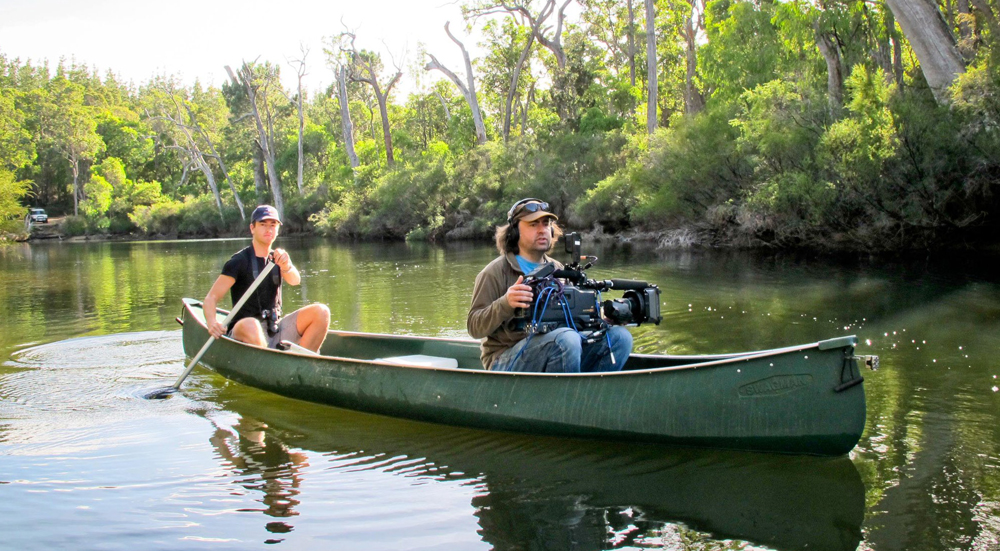 The crew from Inside Luxury Travel hard at work.