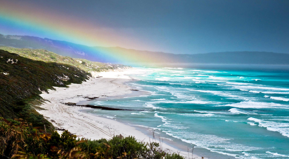 Ray of light over Boranup Beach