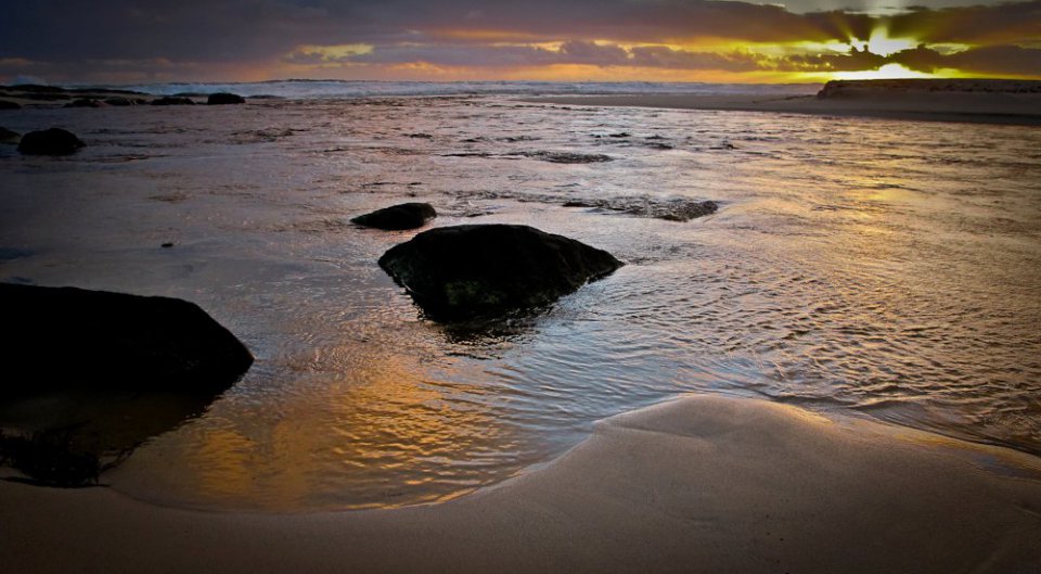 River Mouth Opens to the Sea