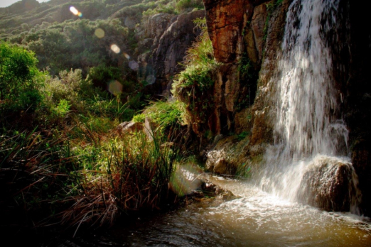 Secret waterfall in the Margaret River region