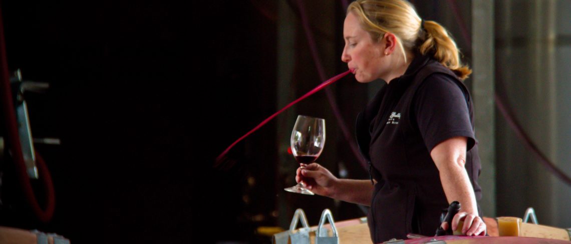 tasting Margaret River wine